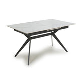 Pinnacle Extendable White Dining Table - Pendle Village Furniture